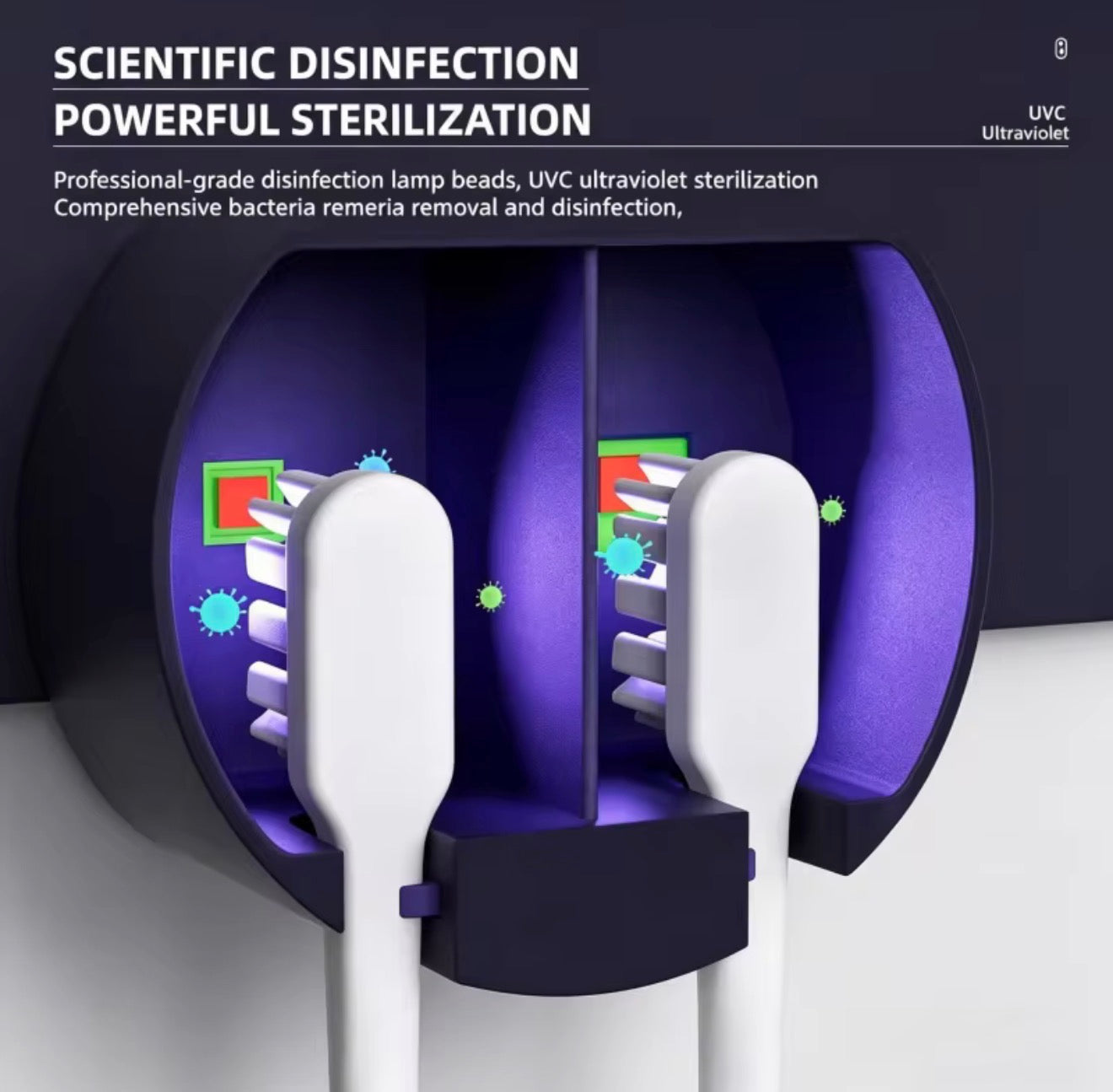 PureBrush Pro UV Toothbrush Sanitizer & Holder