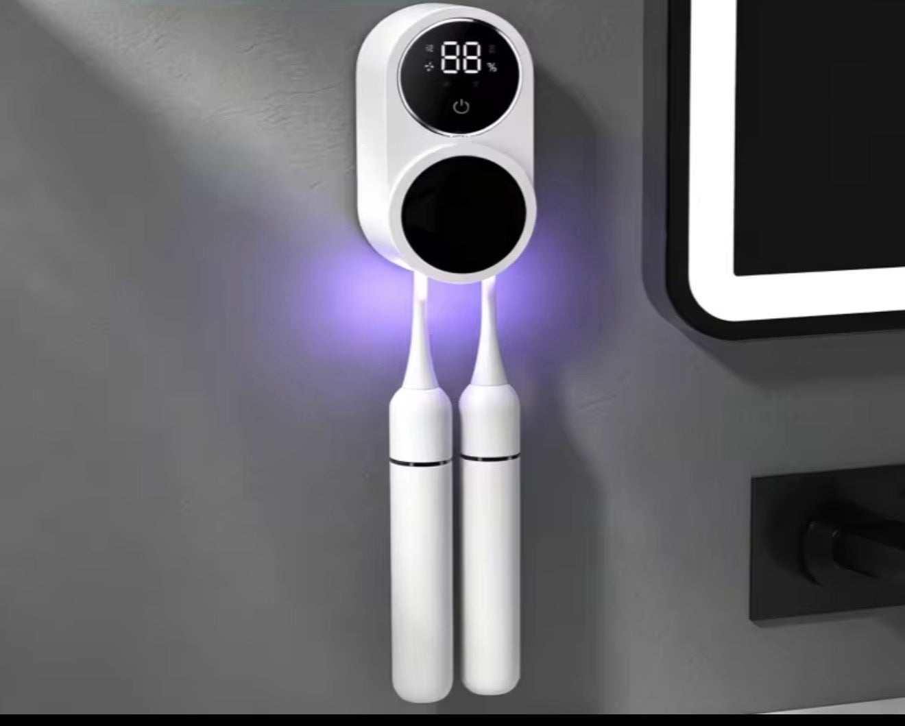 PureBrush Pro UV Toothbrush Sanitizer & Holder